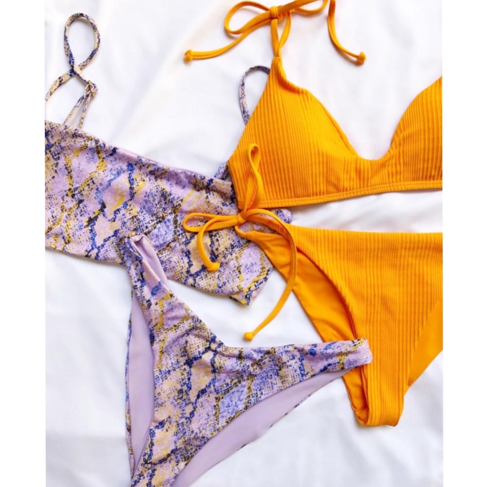 L*Space Rebel Cabana Bikini Set Serpentina Snake - Picture 2 of 16